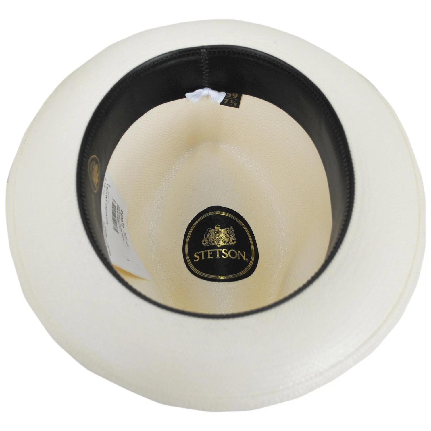 14 Center Pinch Shantung Straw Fedora Hat - Image 4