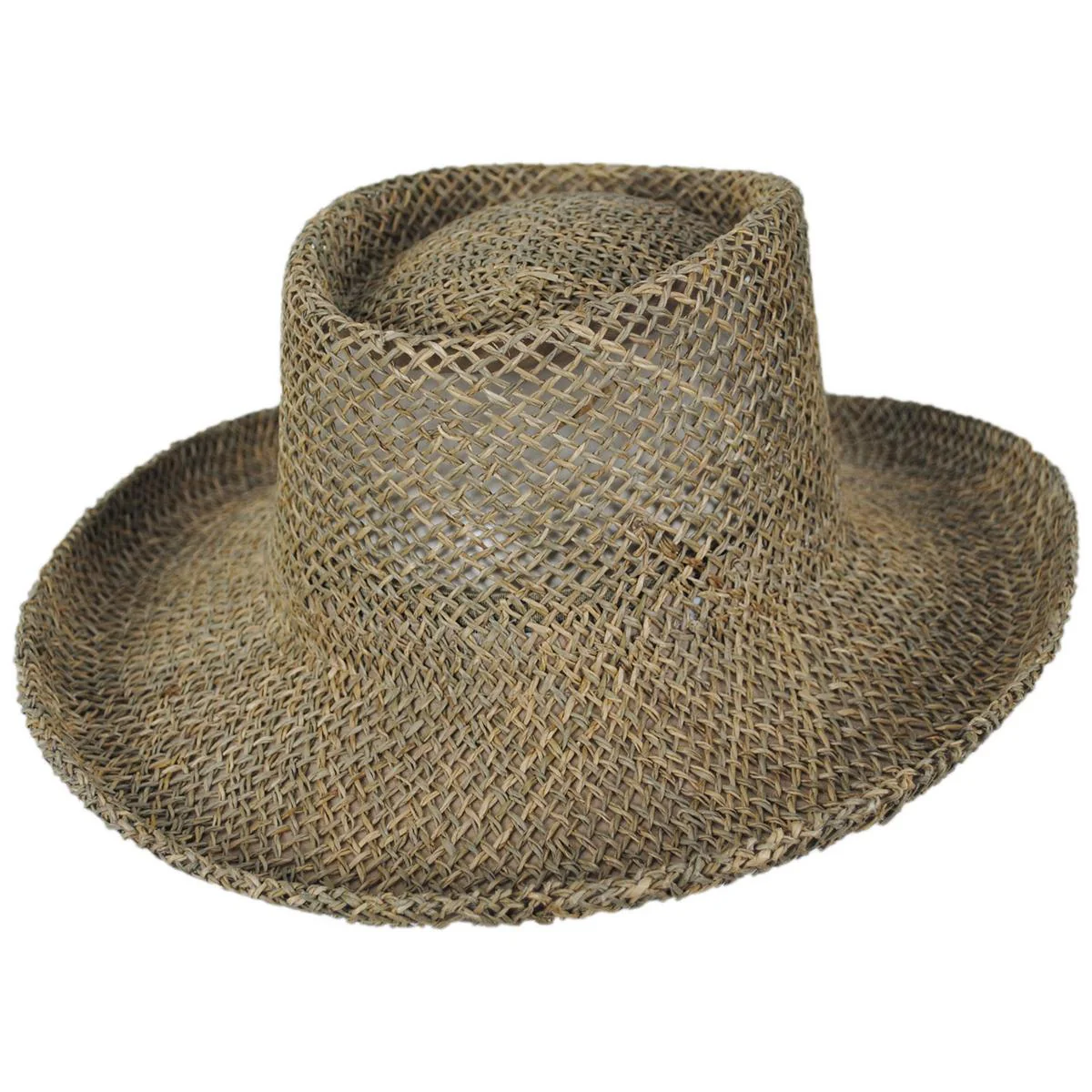 19th Hole Twisted Seagrass Straw Gambler Hat