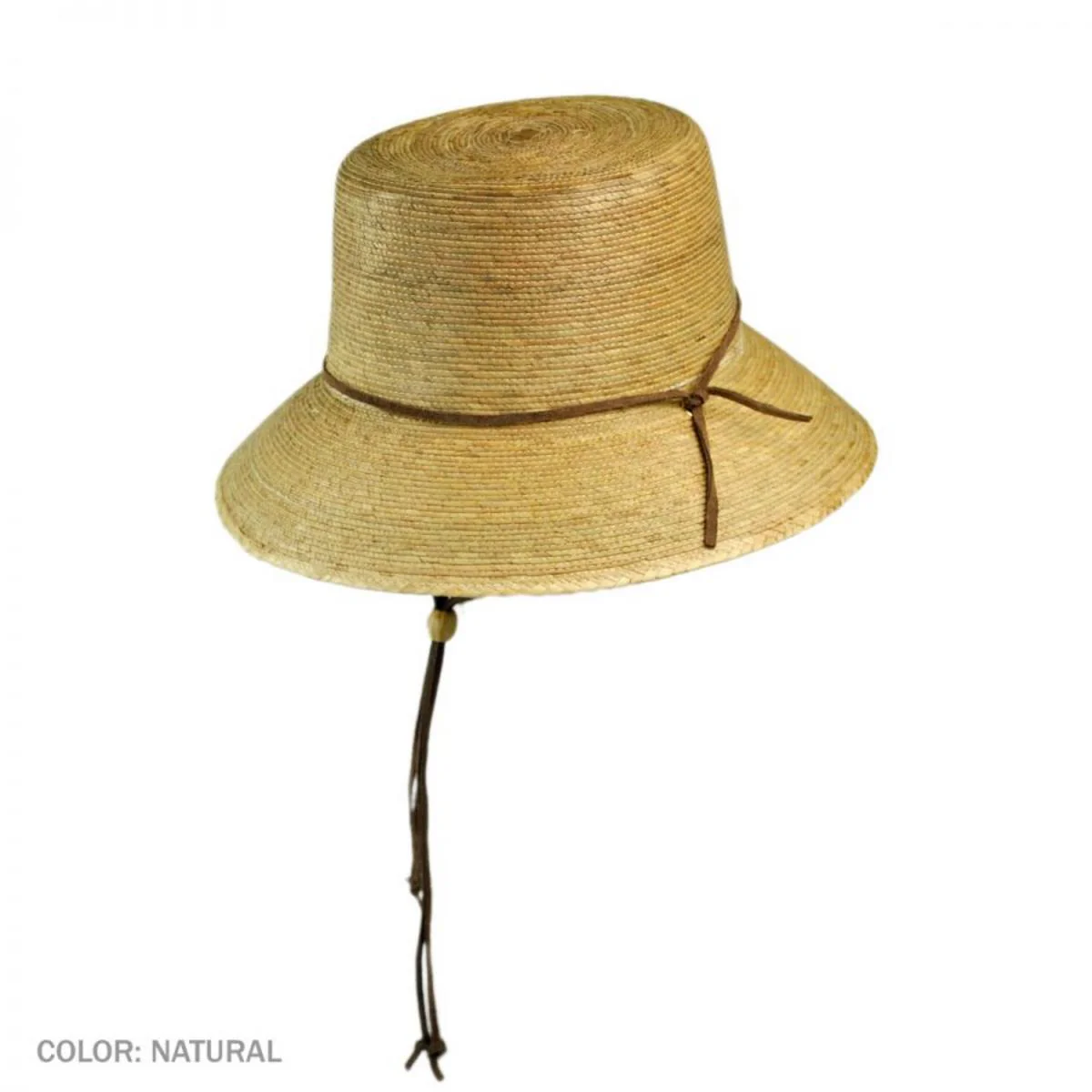 Abby Palm Leaf Straw Cloche Hat - Image 2