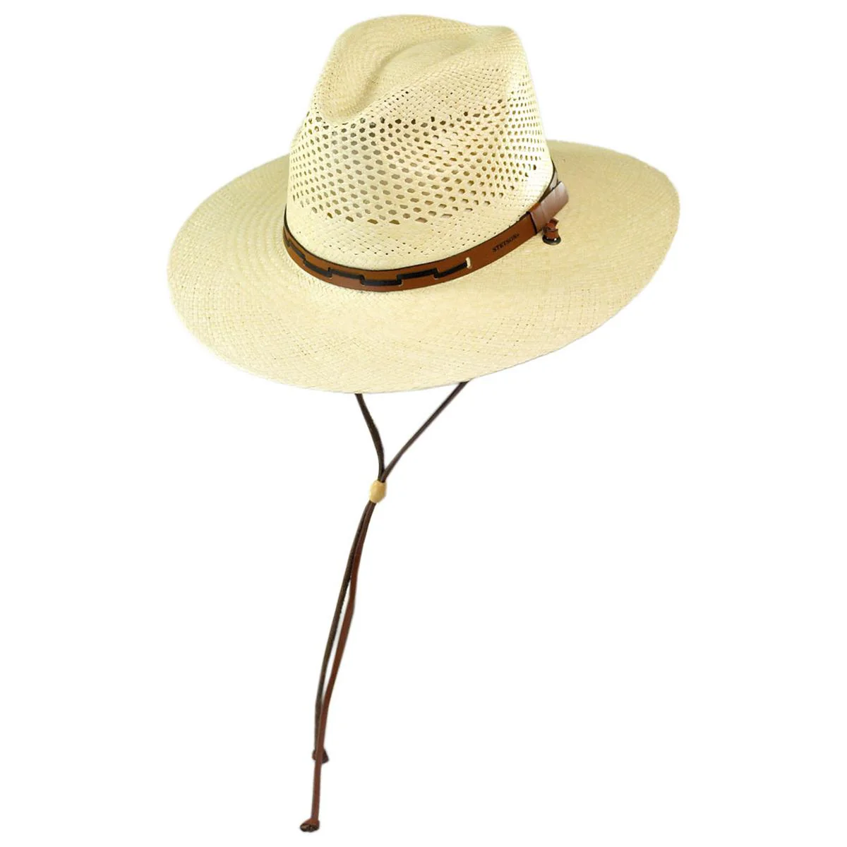 Airway Panama Straw Safari Fedora Hat - Image 7