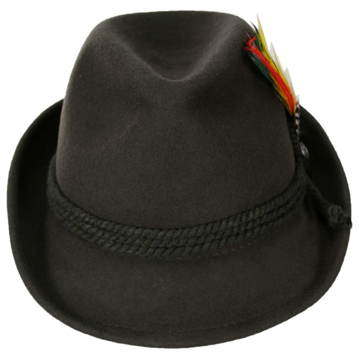 Alpine Wool Felt Fedora Hat - Image 3