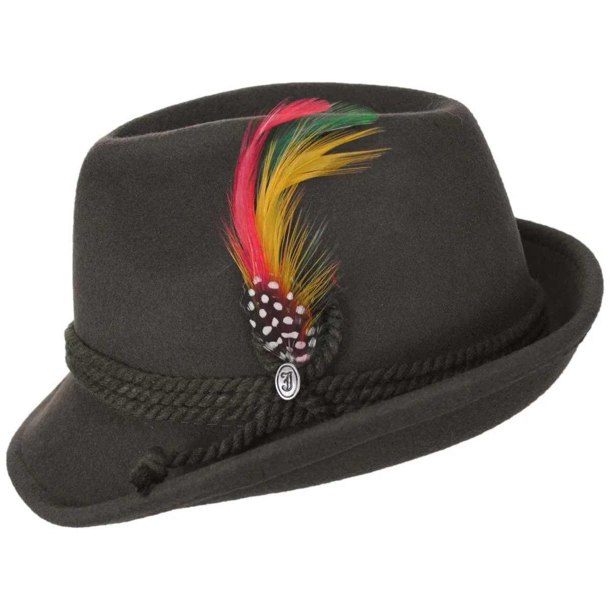 Alpine Wool Felt Fedora Hat - Image 4