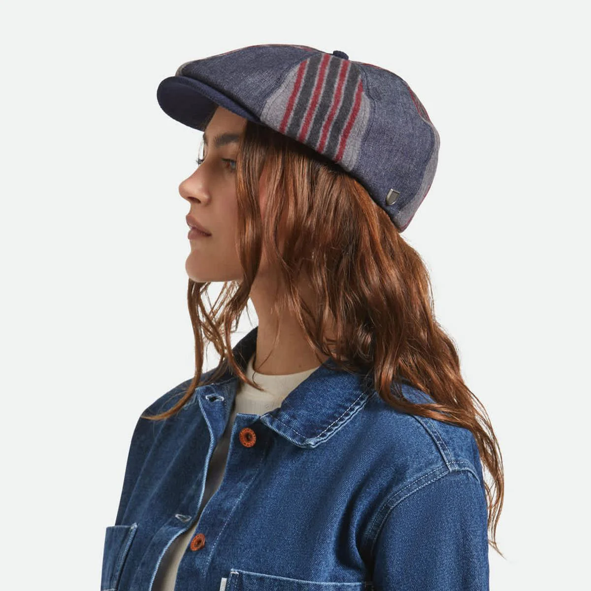 Altered Threads Cotton Blend Brood Baggy Newsboy Cap - Image 7