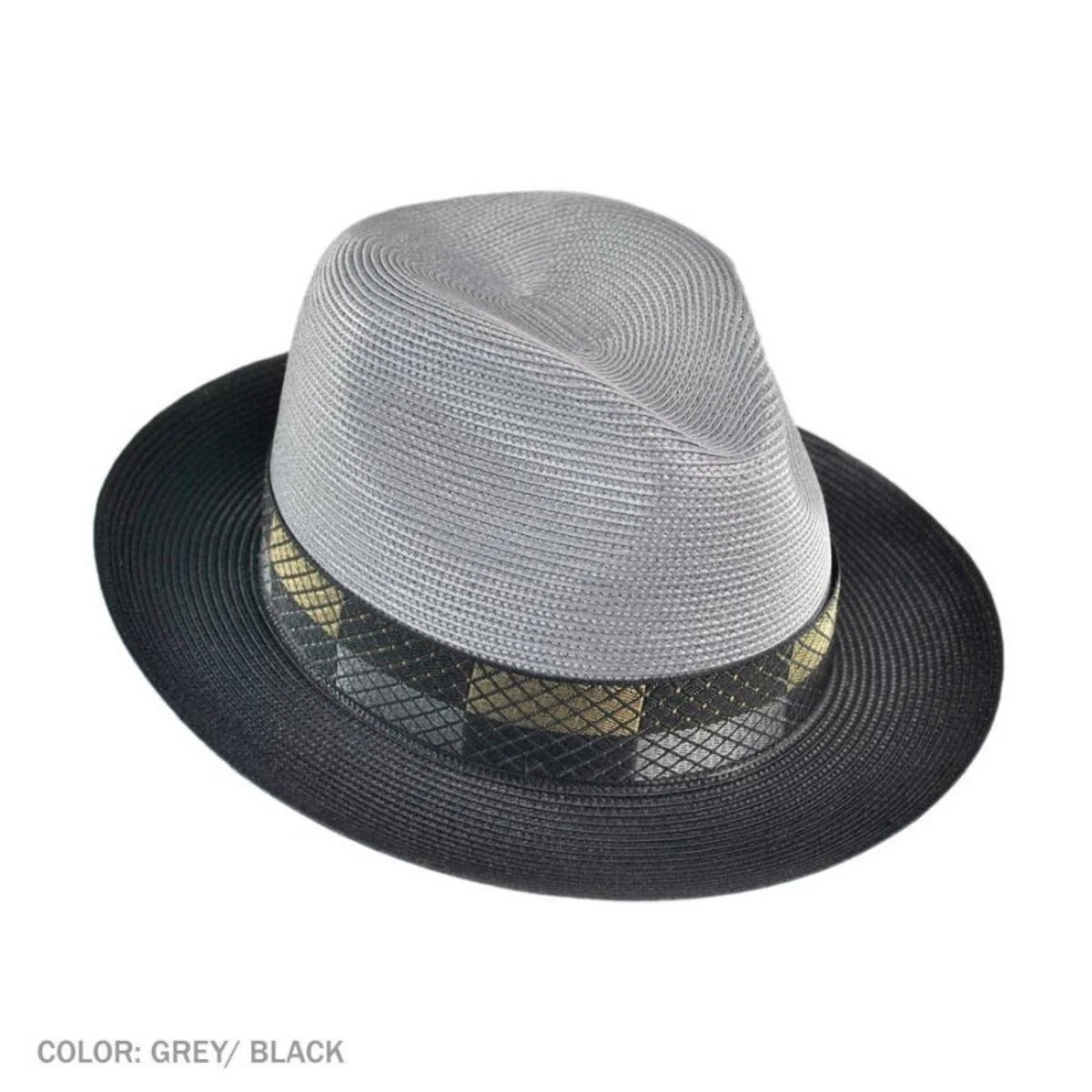 Andover Florentine Milan Straw Fedora Hat - Image 6