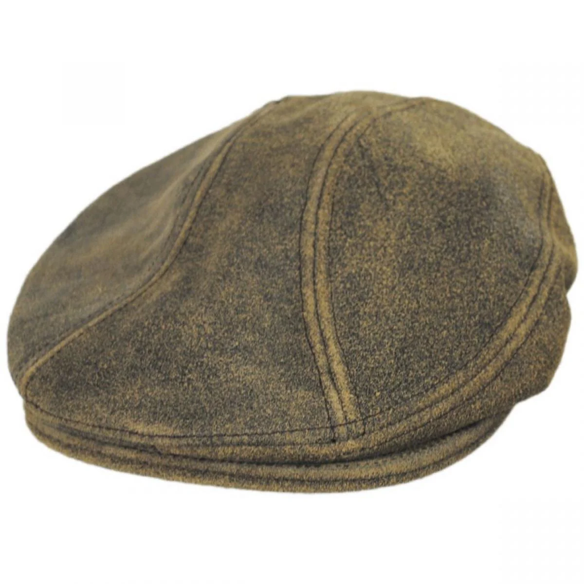 Antique 1900 Leather Ivy Cap
