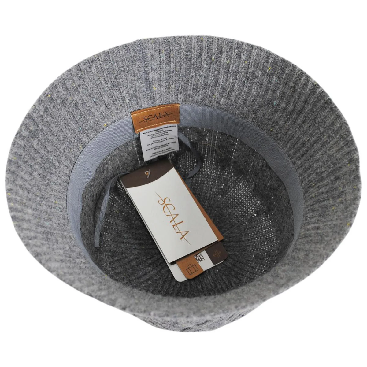 Aran Cable Knit Wool Blend Bucket Hat - Image 4