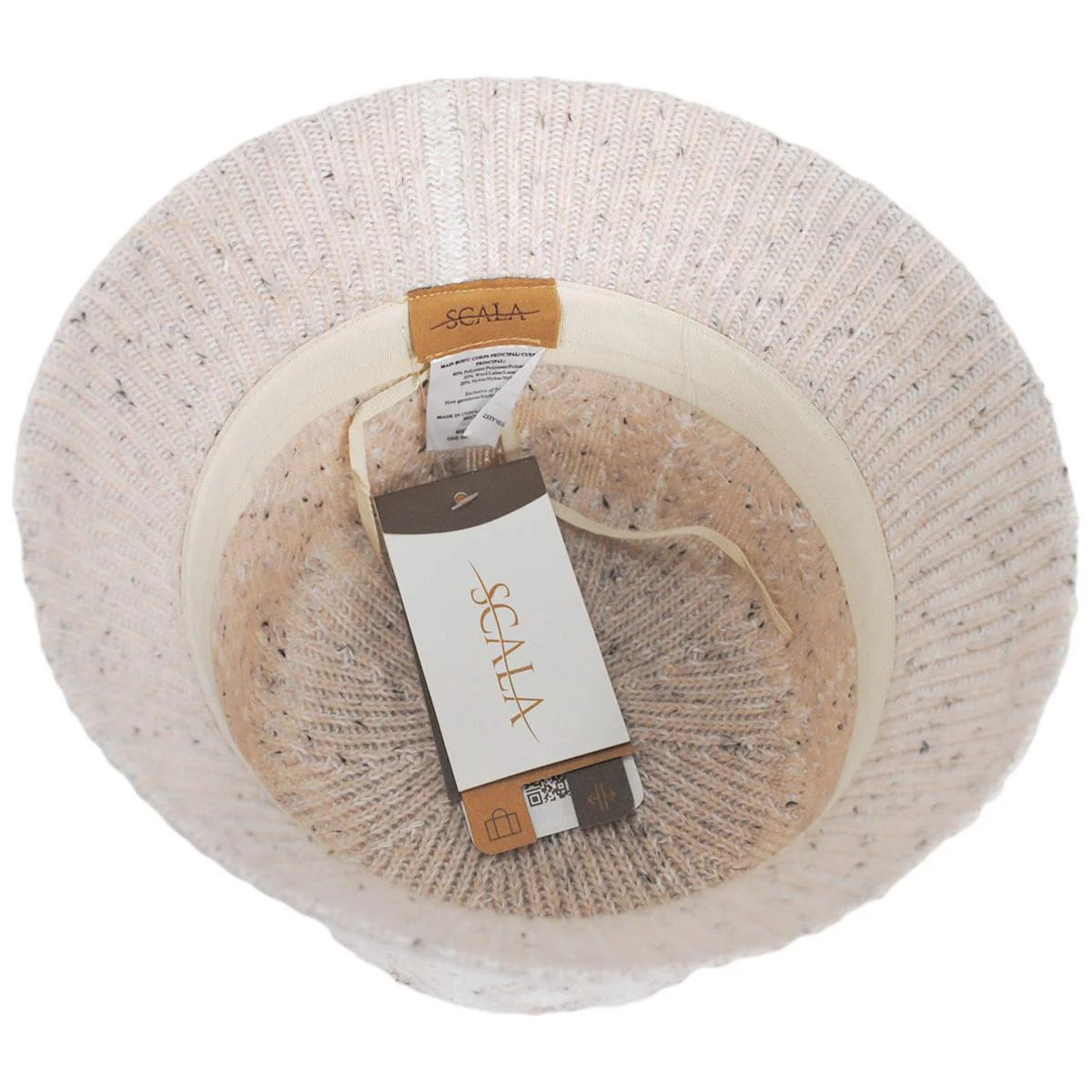 Aran Cable Knit Wool Blend Bucket Hat - Image 8