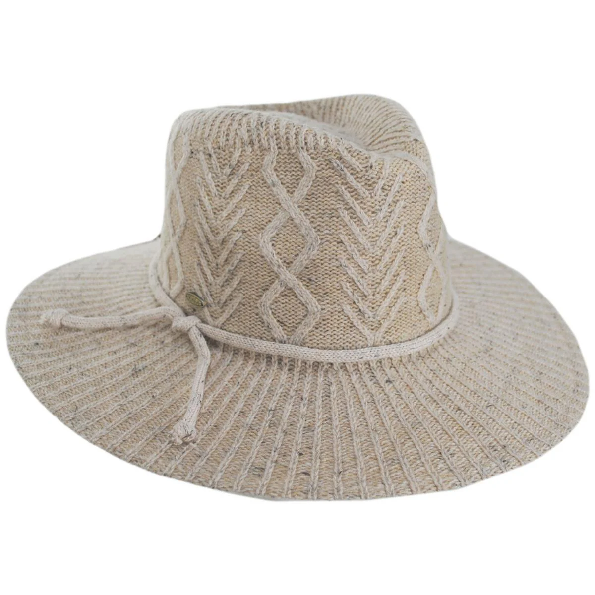 Arana Cable Knit Fedora Hat - Image 9