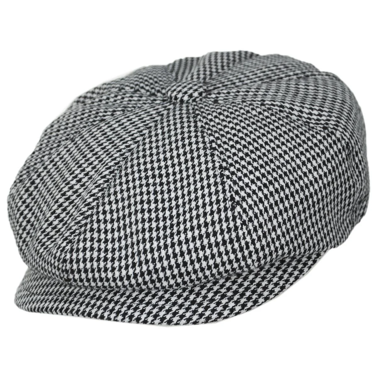 Atlas Houndstooth Earflap Newsboy Cap