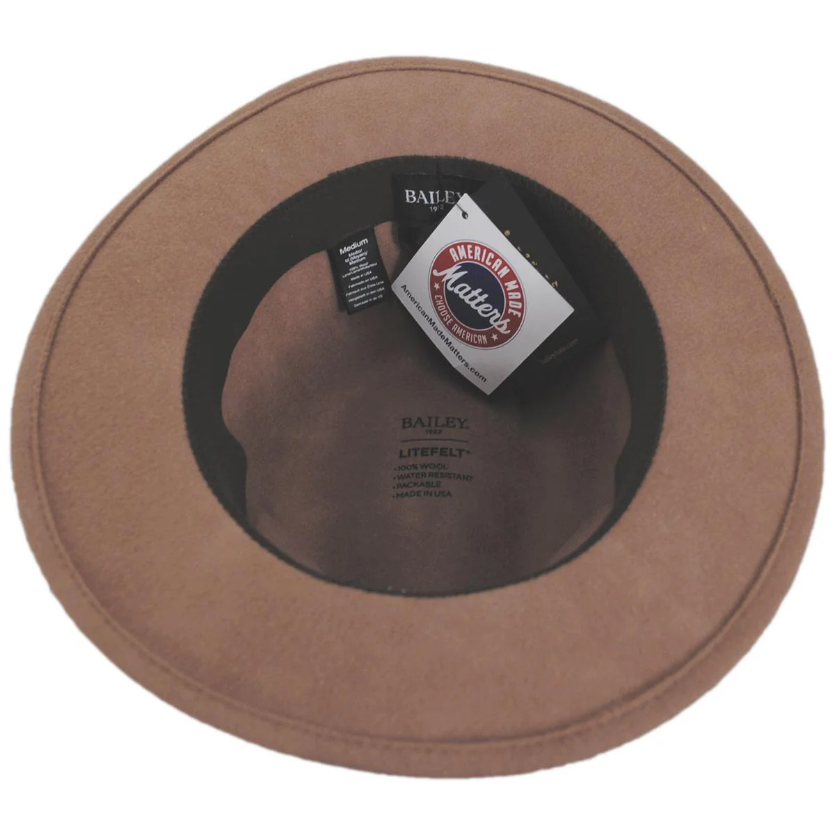 Bair Crushable Wool LiteFelt Fedora Hat - Image 4