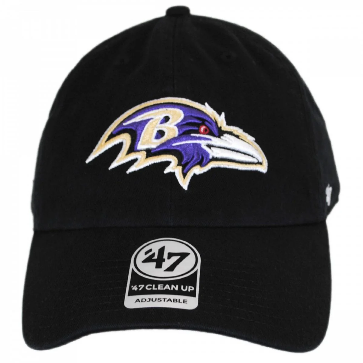 Baltimore Ravens NFL Clean Up Strapback Baseball Cap Dad Hat - Image 6