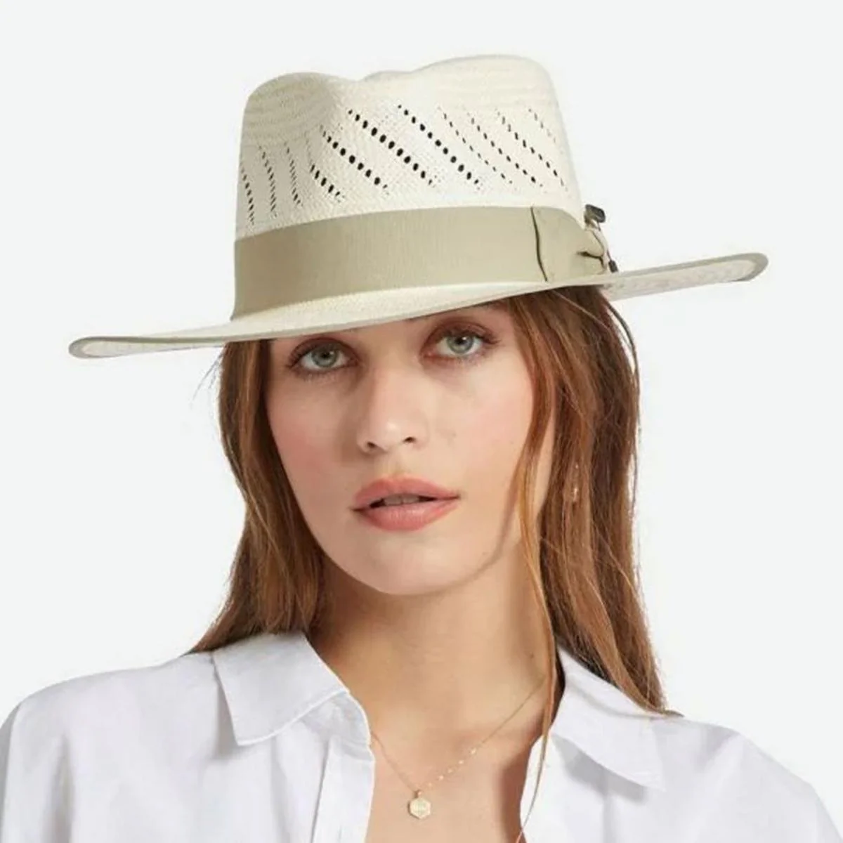 Bandera Reserve Shantung Straw Fedora Hat - Image 3