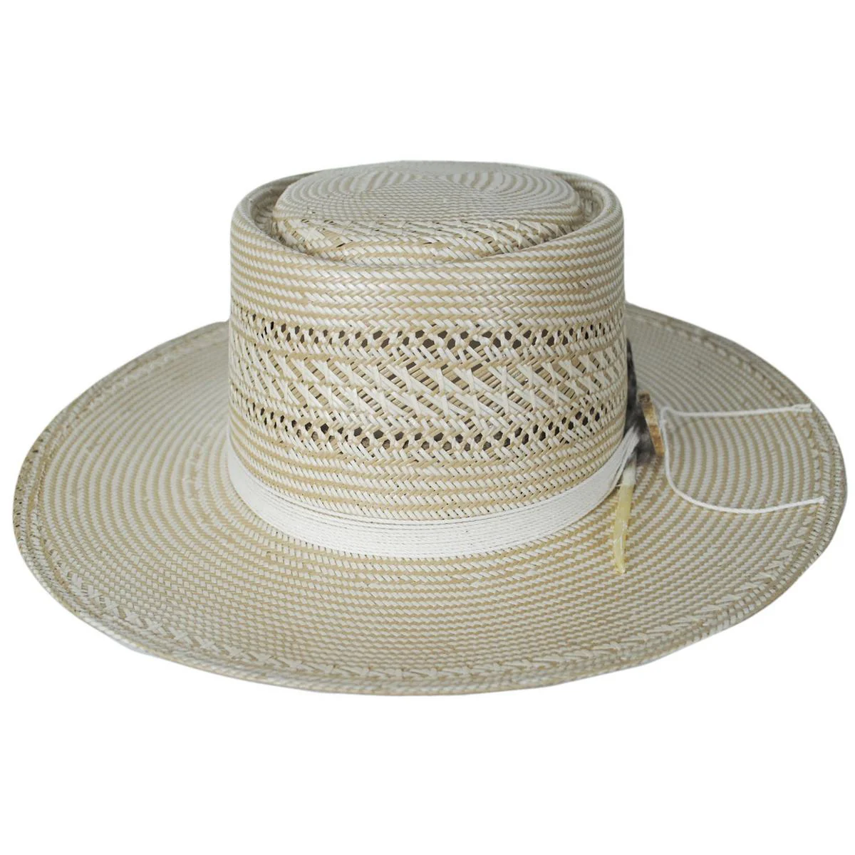 Batterson Shantung Straw Gambler Hat - Image 3