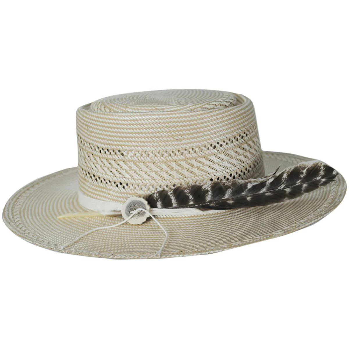 Batterson Shantung Straw Gambler Hat - Image 4