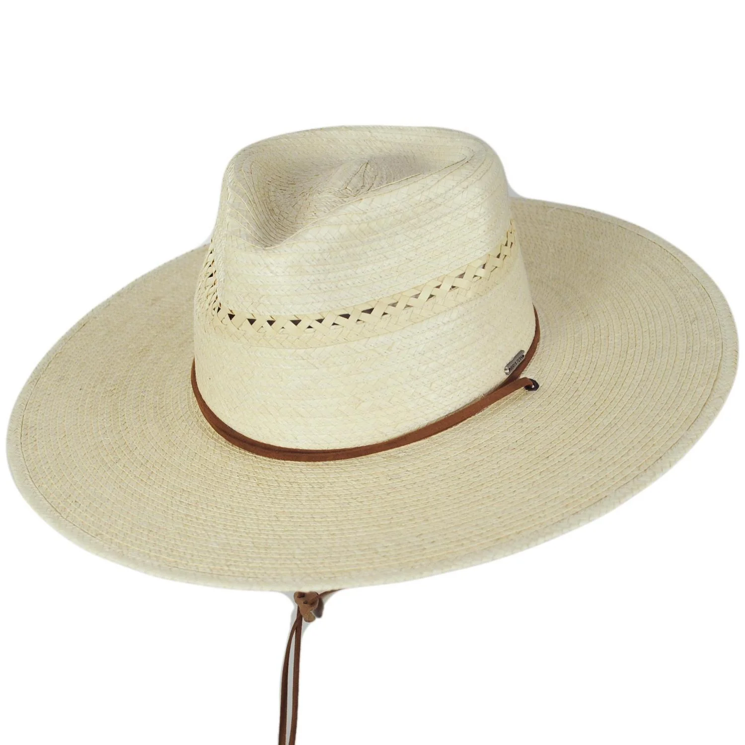 Beck Palm Straw Rancher Fedora Hat