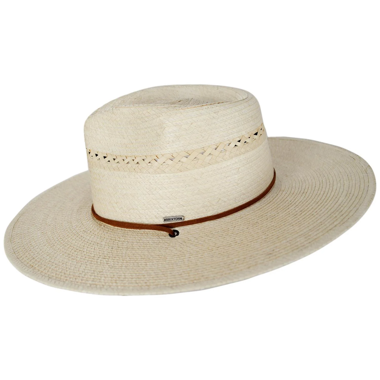 Beck Palm Straw Rancher Fedora Hat - Image 5