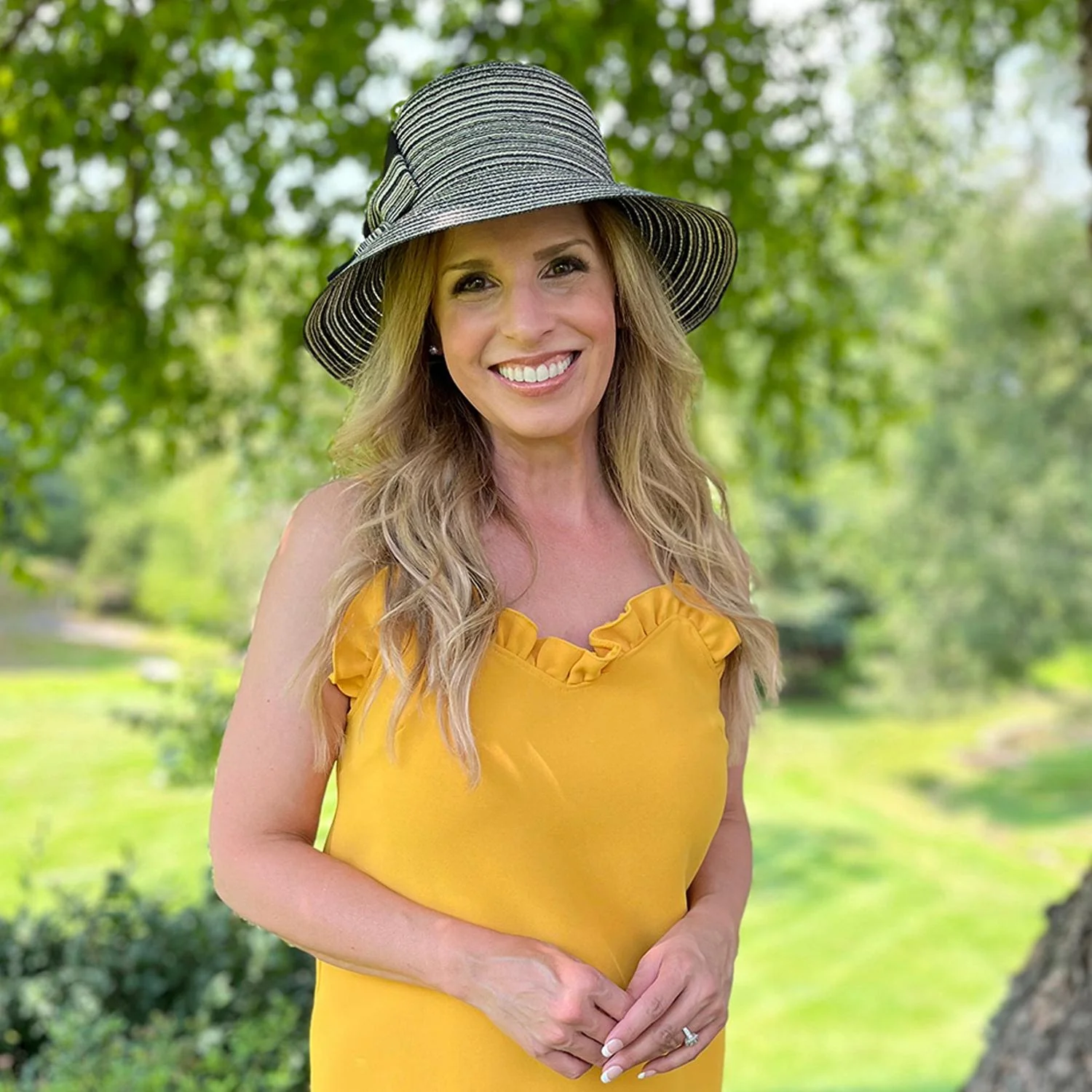 Bella Toyo Straw Sun Hat - Image 3