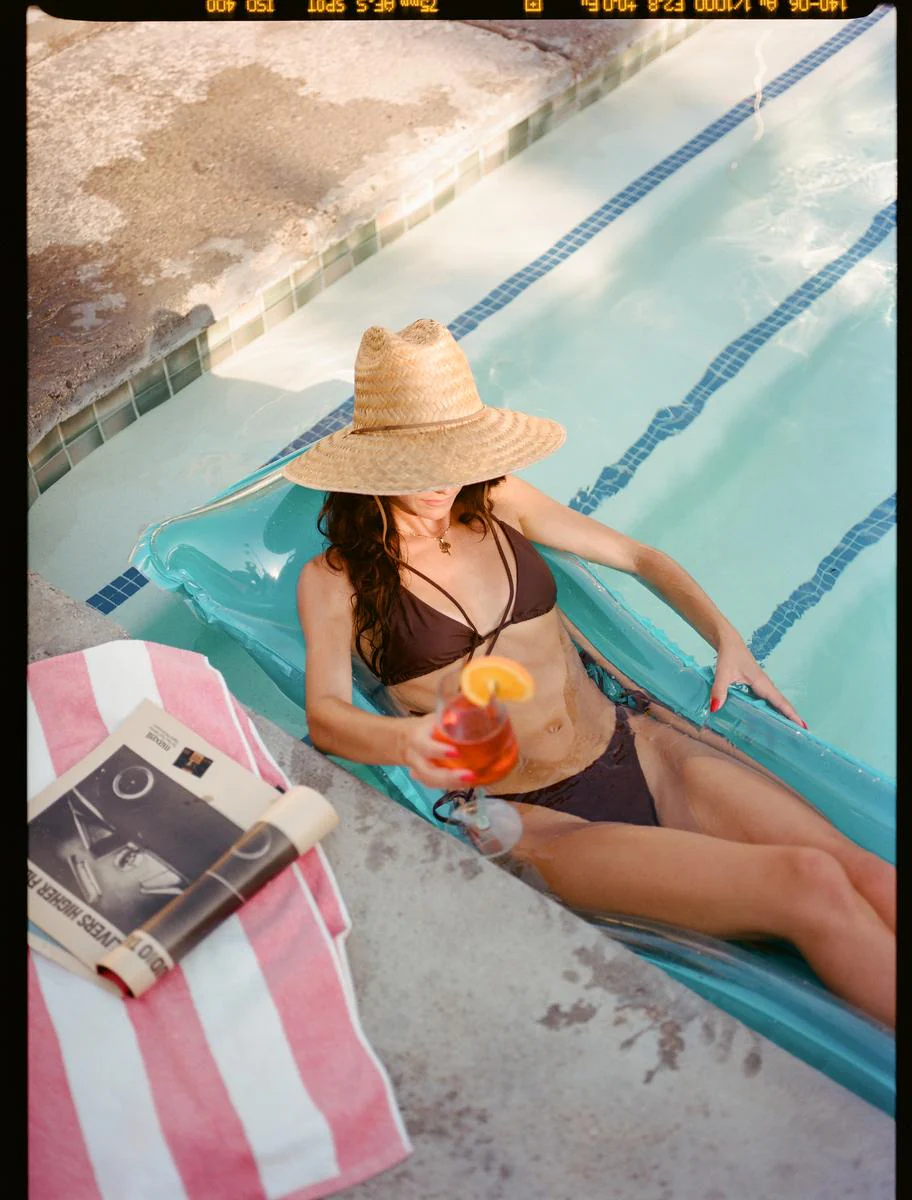 Bells II Palm Leaf Straw Lifeguard Hat - Image 5