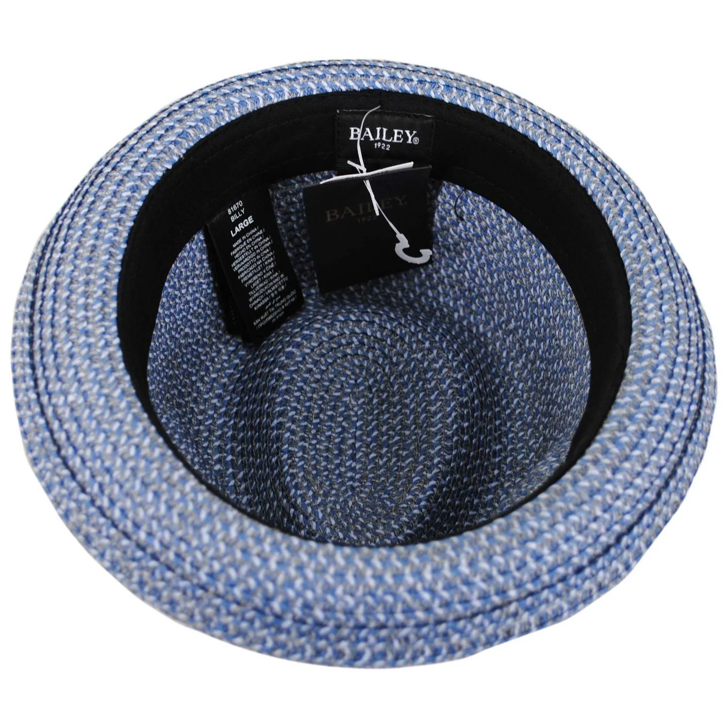 Billy Braided Toyo Straw Fedora Hat - Classic Colors - Image 24