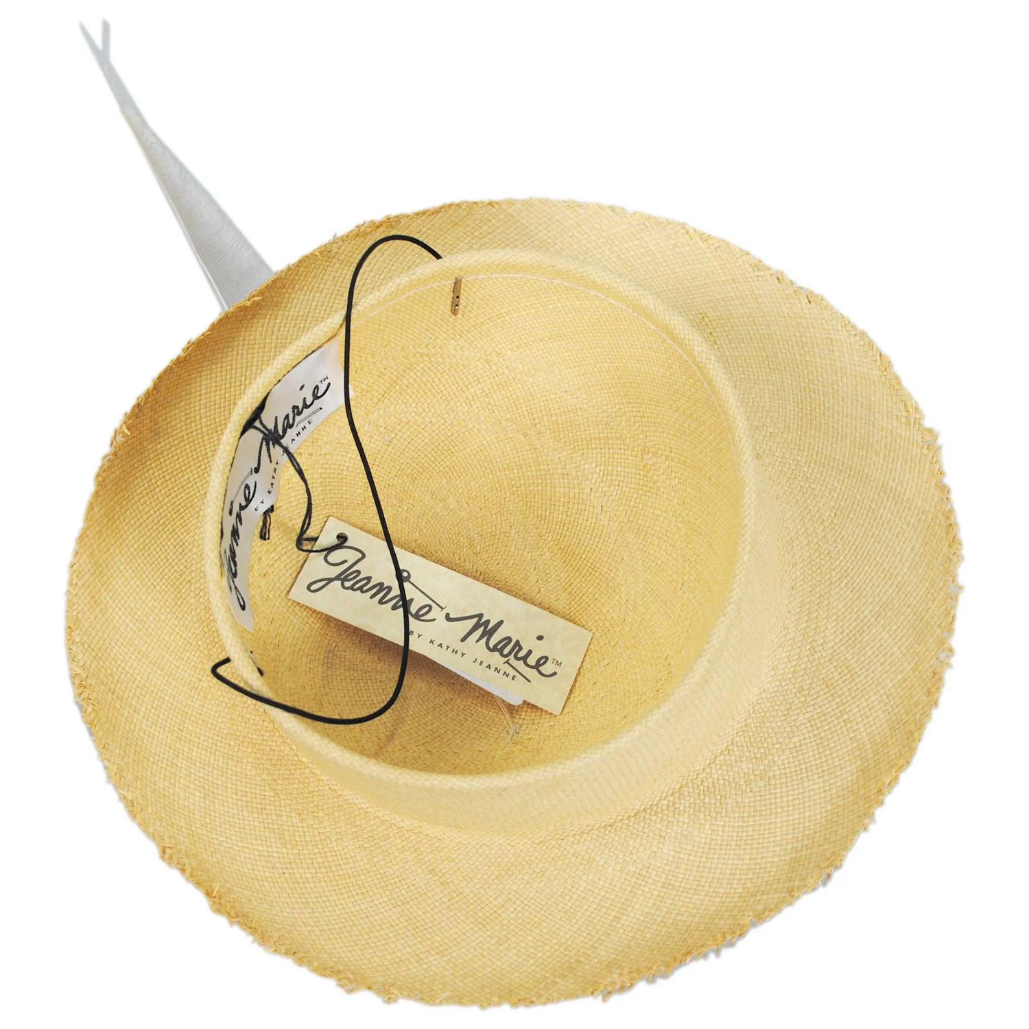 Bird's Nest Panama Straw Fascinator Dress Hat - Image 4