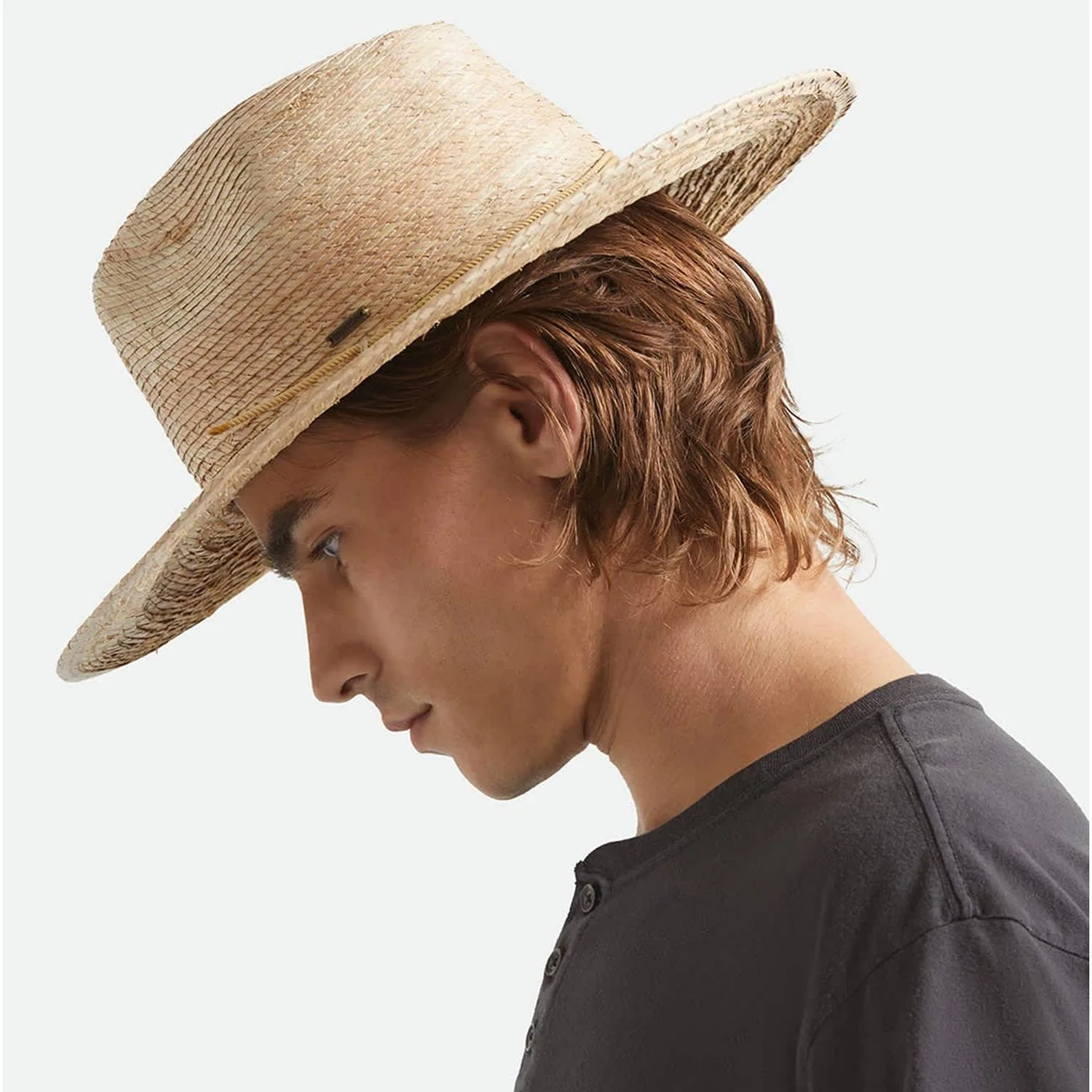 Blake Palm Straw Fedora Hat - Image 2