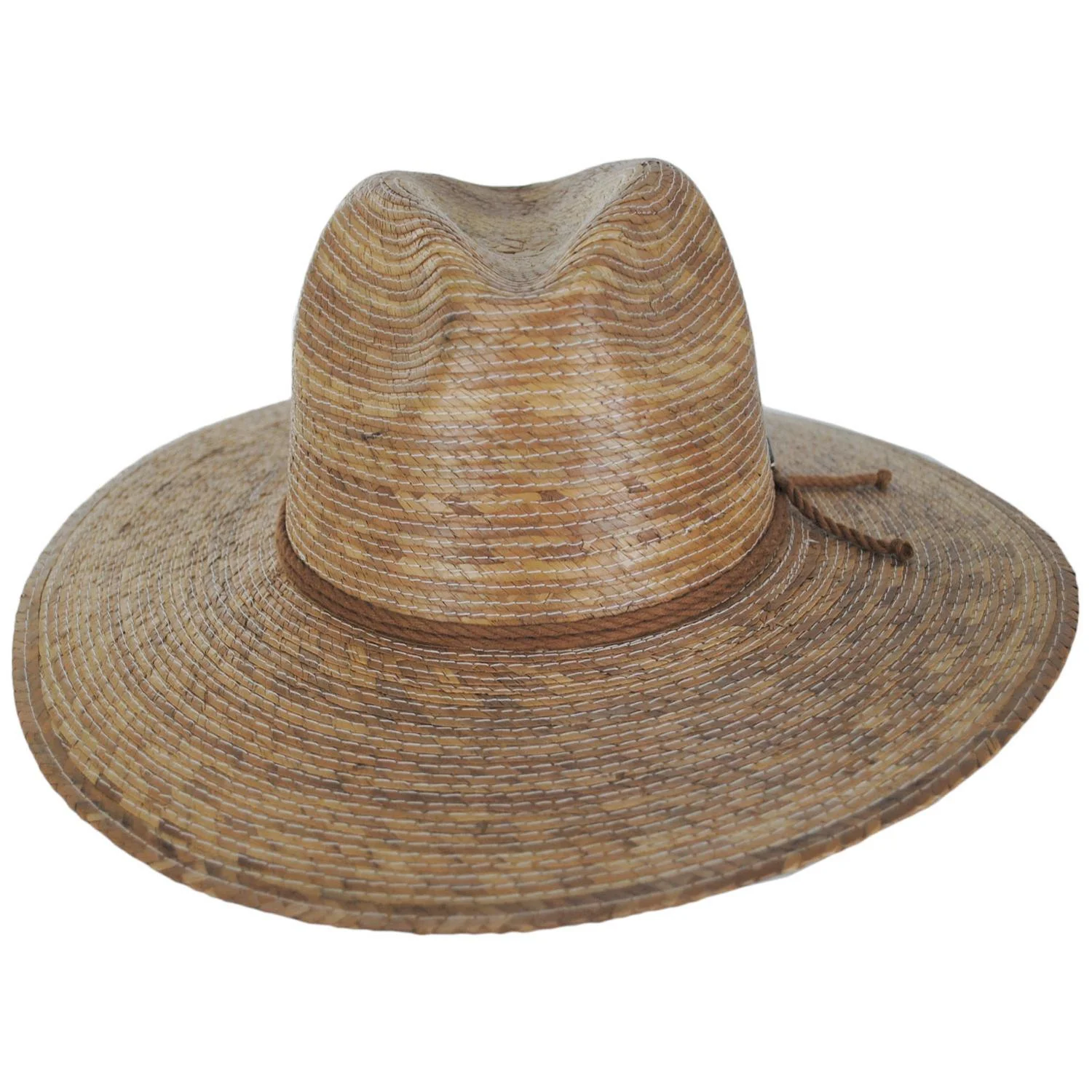 Blake Palm Straw Fedora Hat - Toasted Palm - Image 2