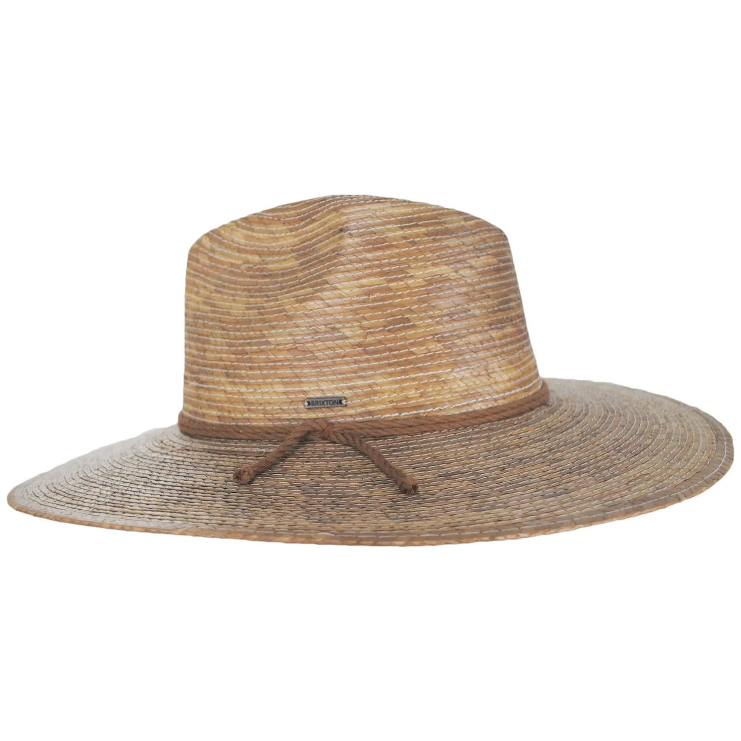 Blake Palm Straw Fedora Hat - Toasted Palm - Image 3