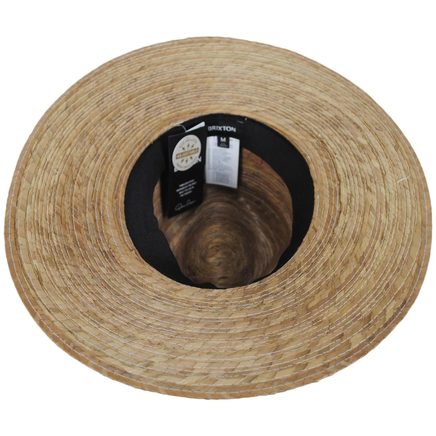 Blake Palm Straw Fedora Hat - Toasted Palm - Image 4