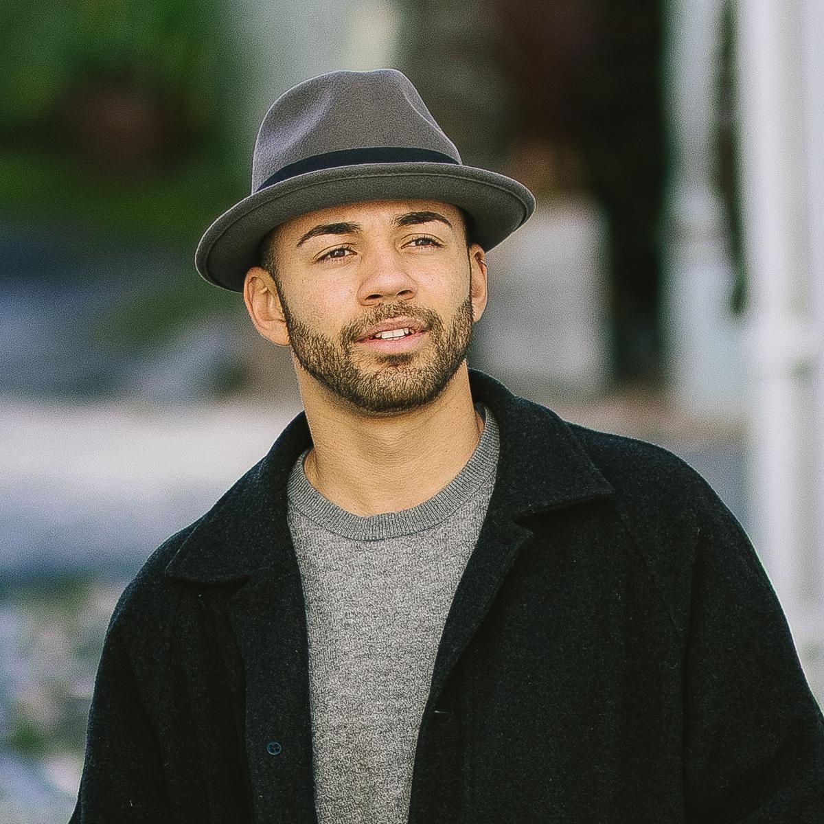 Blues Crushable Wool Felt Trilby Fedora Hat - Image 14