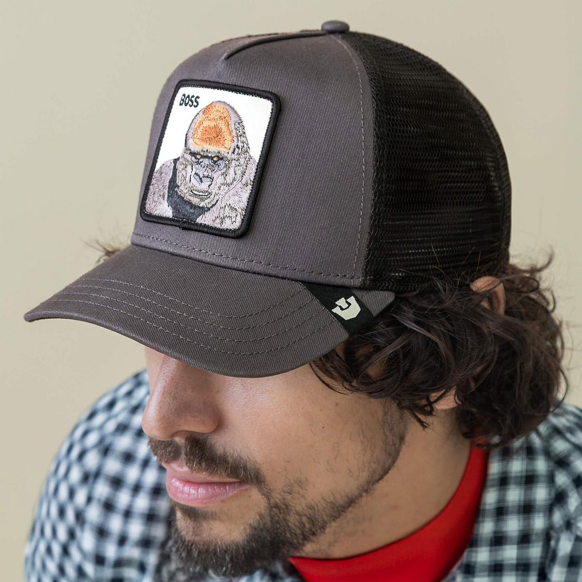 Boss Mesh Trucker Snapback Baseball Cap - Image 5