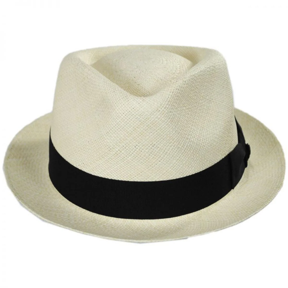 Boston Panama Straw Trilby Fedora Hat - Image 10