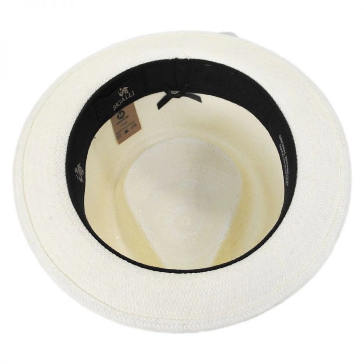 Boston Panama Straw Trilby Fedora Hat - Image 4