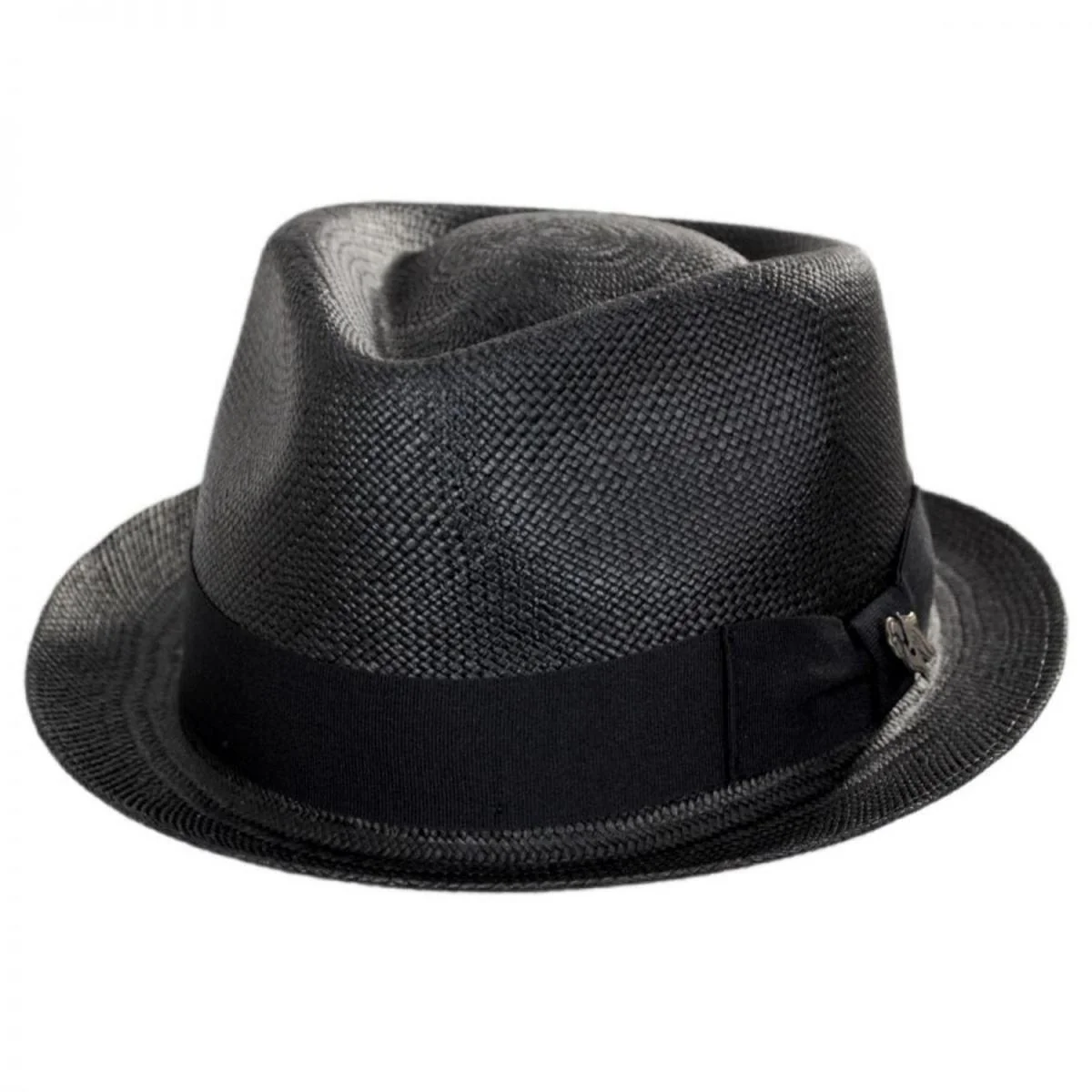 Boston Panama Straw Trilby Fedora Hat - Image 5