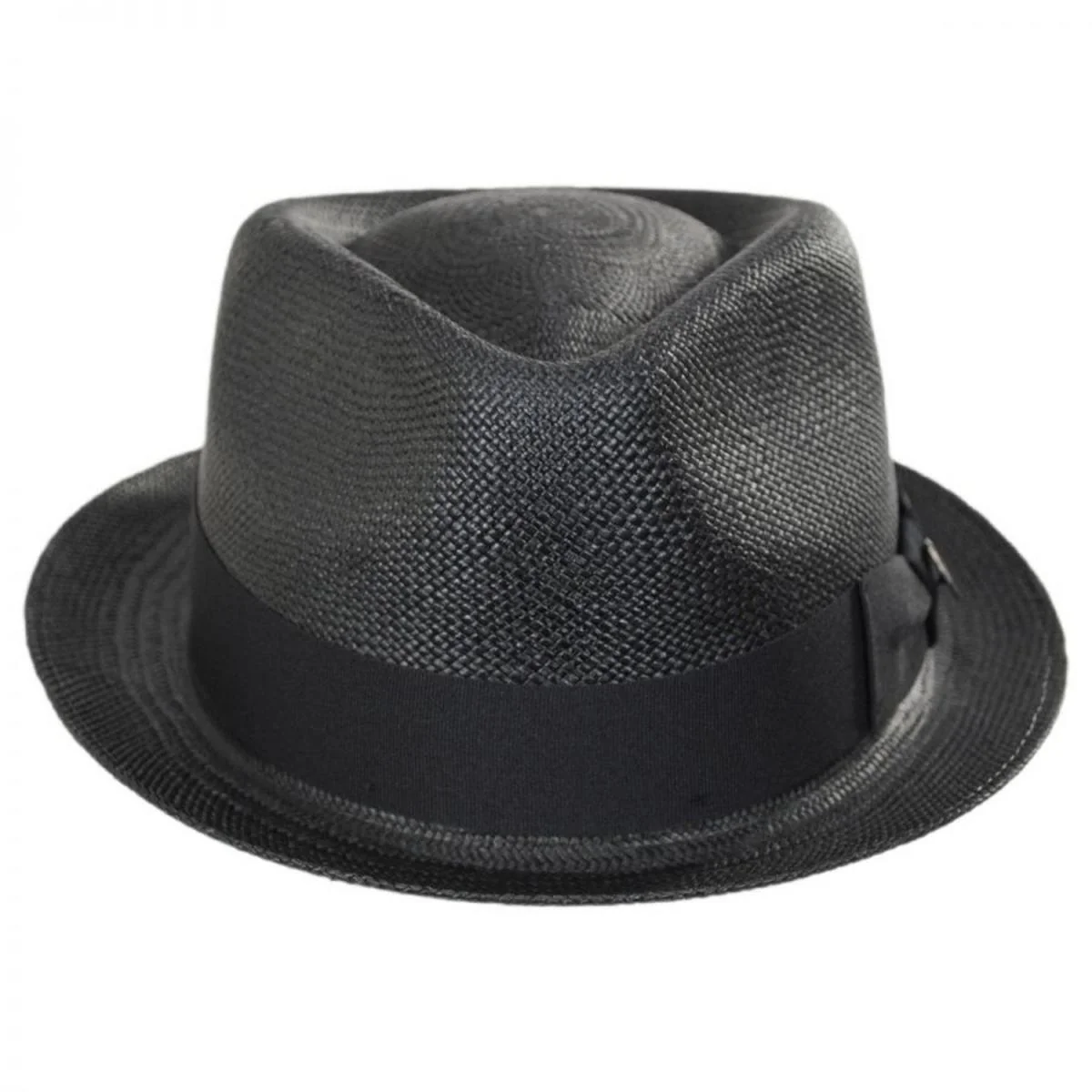 Boston Panama Straw Trilby Fedora Hat - Image 6