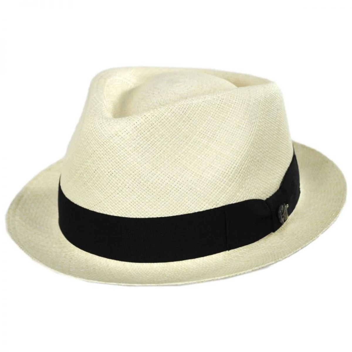 Boston Panama Straw Trilby Fedora Hat - Image 9