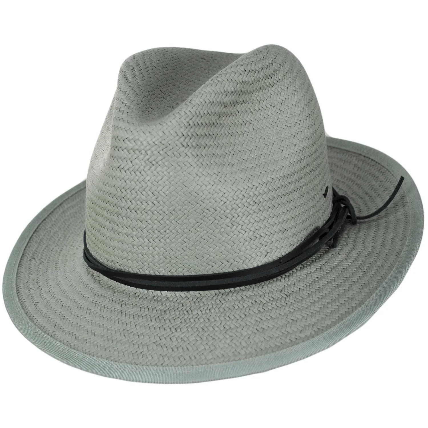 Bran Raindura Straw Fedora Hat