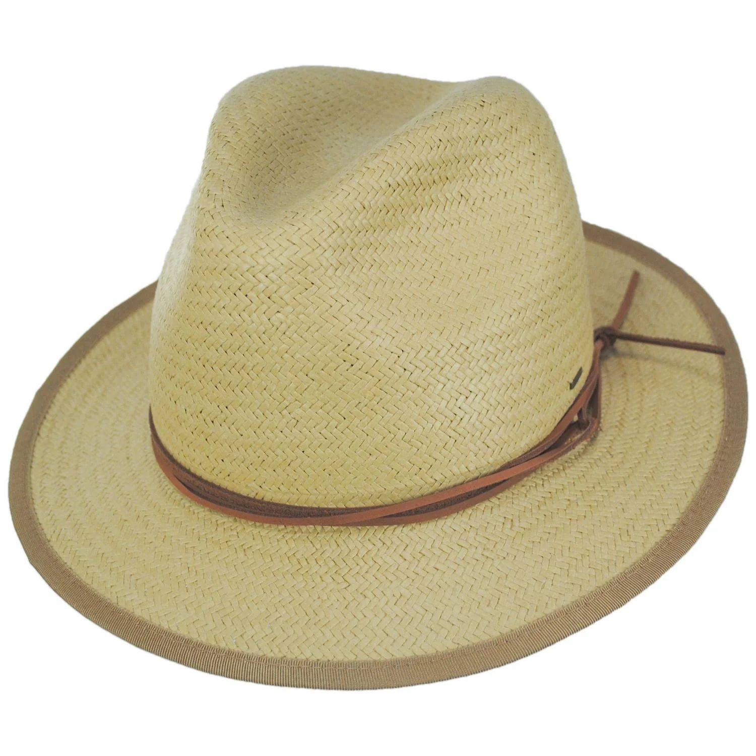 Bran Raindura Straw Fedora Hat - Image 5