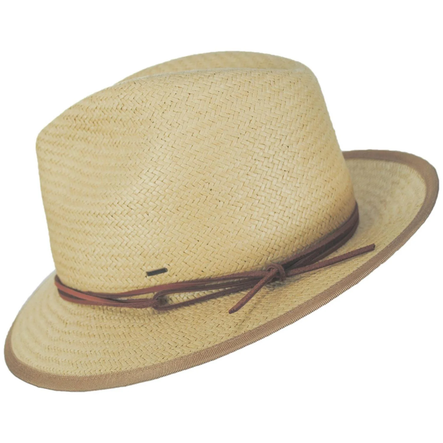 Bran Raindura Straw Fedora Hat - Image 7