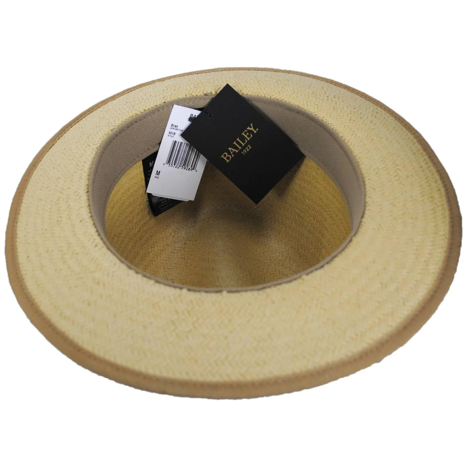 Bran Raindura Straw Fedora Hat - Image 8