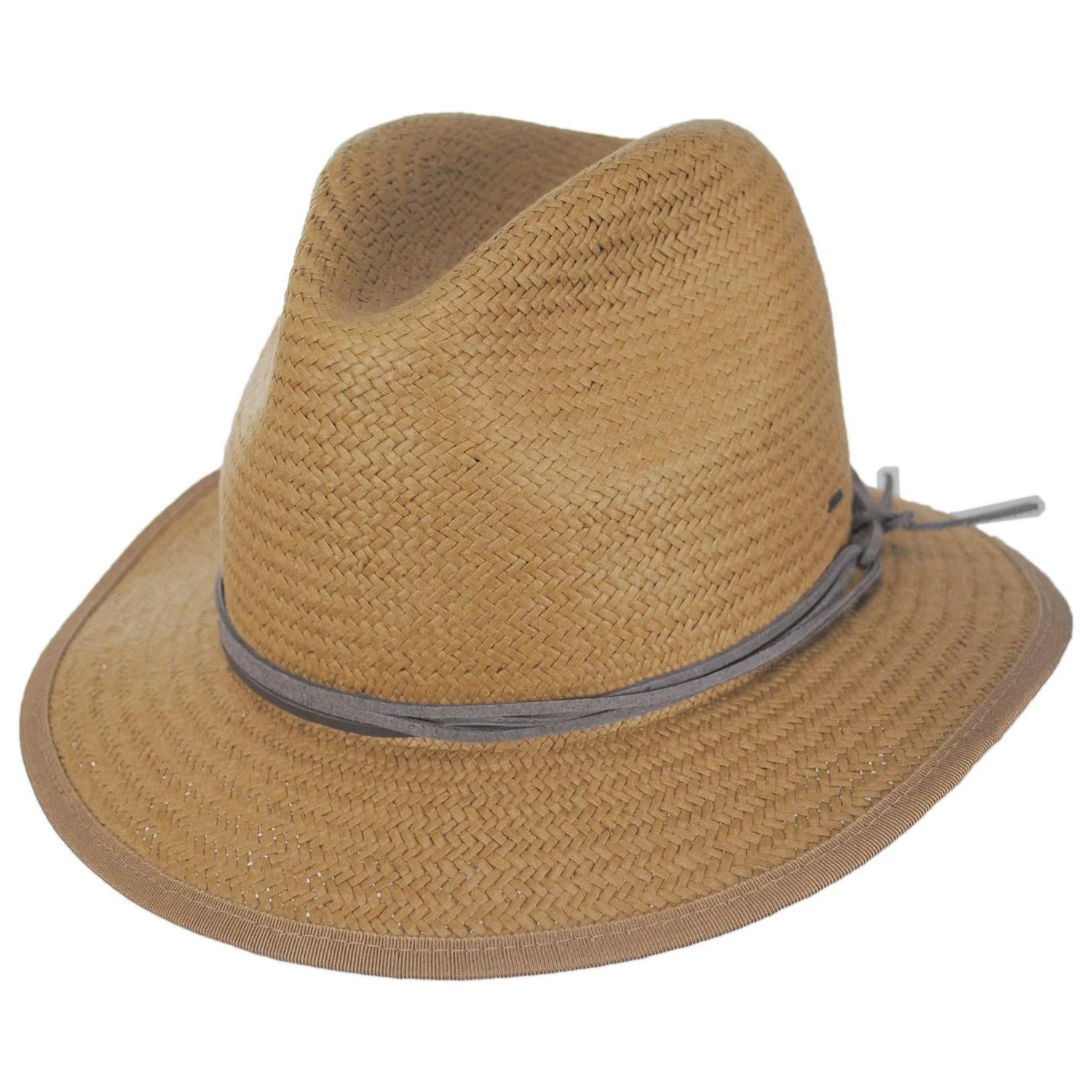 Bran Raindura Straw Fedora Hat - Image 9