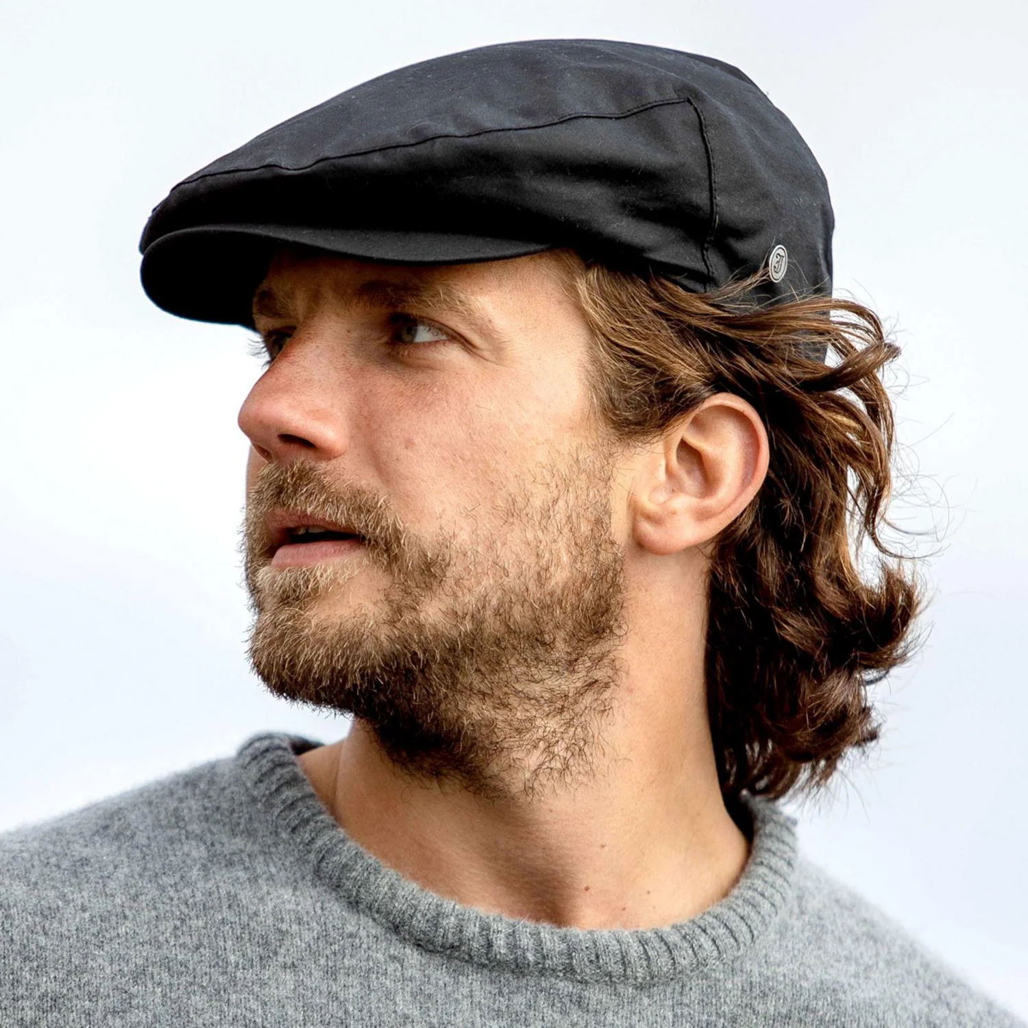 British Millerain Wax Cotton Ivy Cap - Image 2