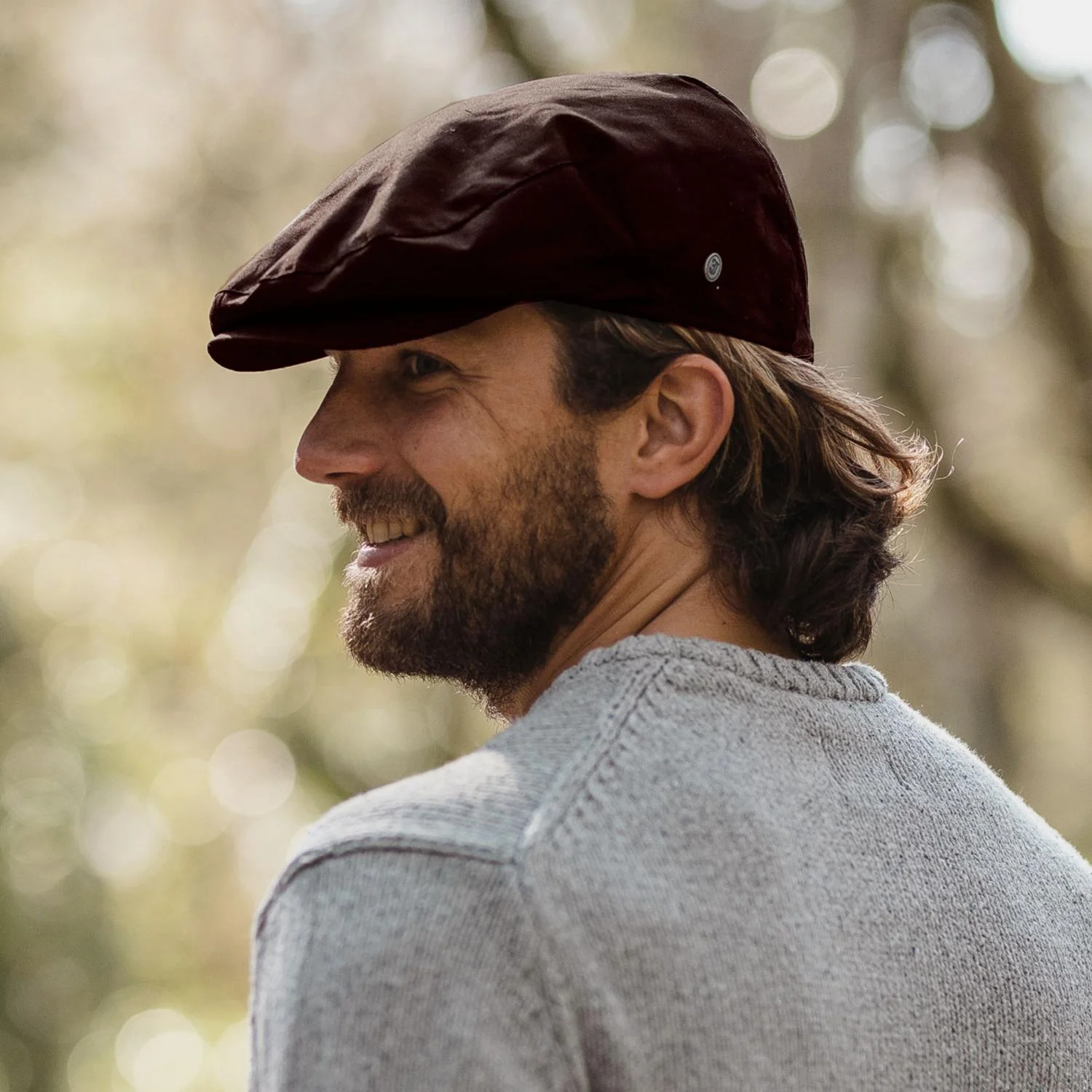British Millerain Wax Cotton Ivy Cap - Image 7