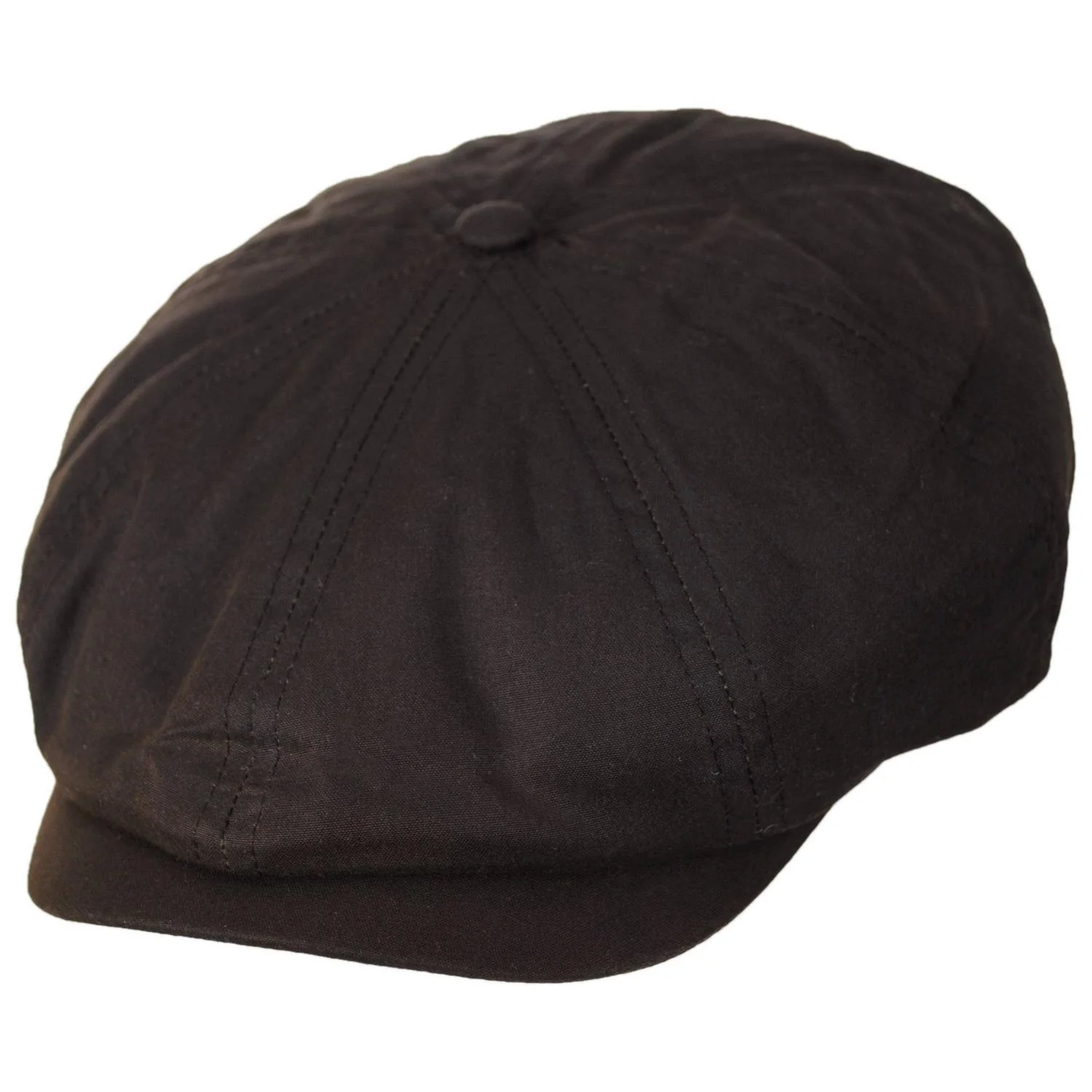 British Millerain Wax Cotton Newsboy Cap - Image 6