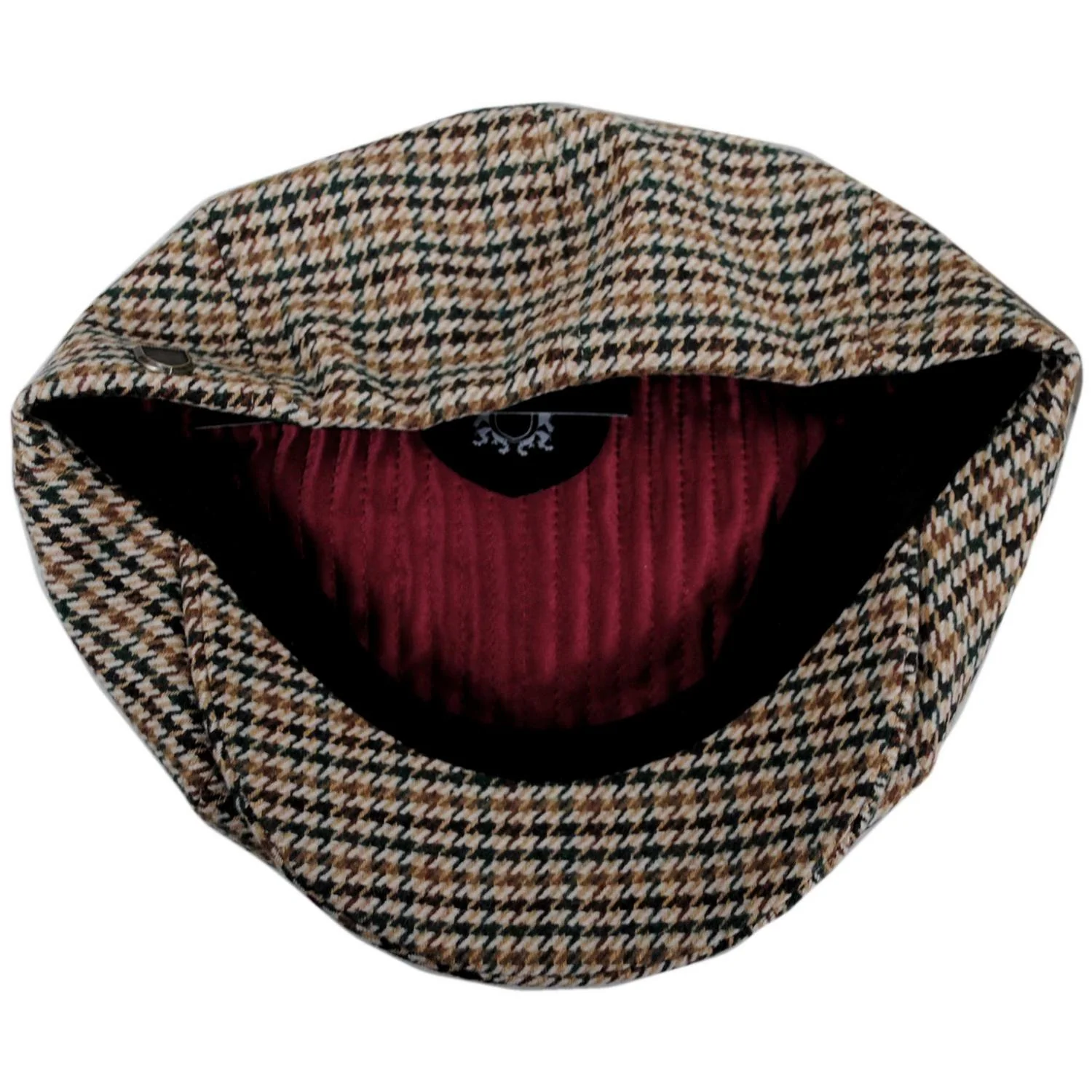 Brood Wool Houndstooth Newsboy Cap - Image 6