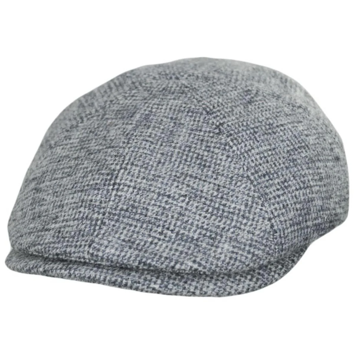 Brune Wool Houndstooth Newsboy Cap