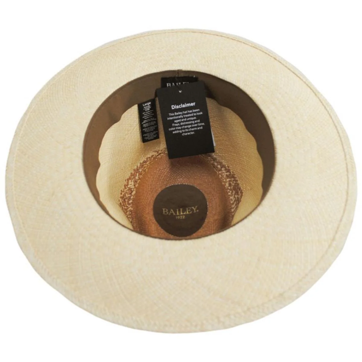 Bystrom Panama Straw Fedora Hat - Image 4