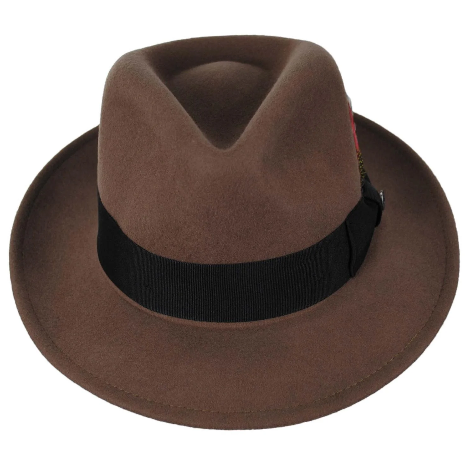 C-Crown Crushable Wool Felt Fedora Hat - Image 34