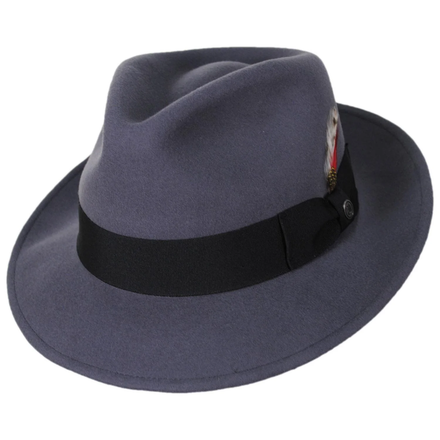 C-Crown Crushable Wool Felt Fedora Hat - Image 8