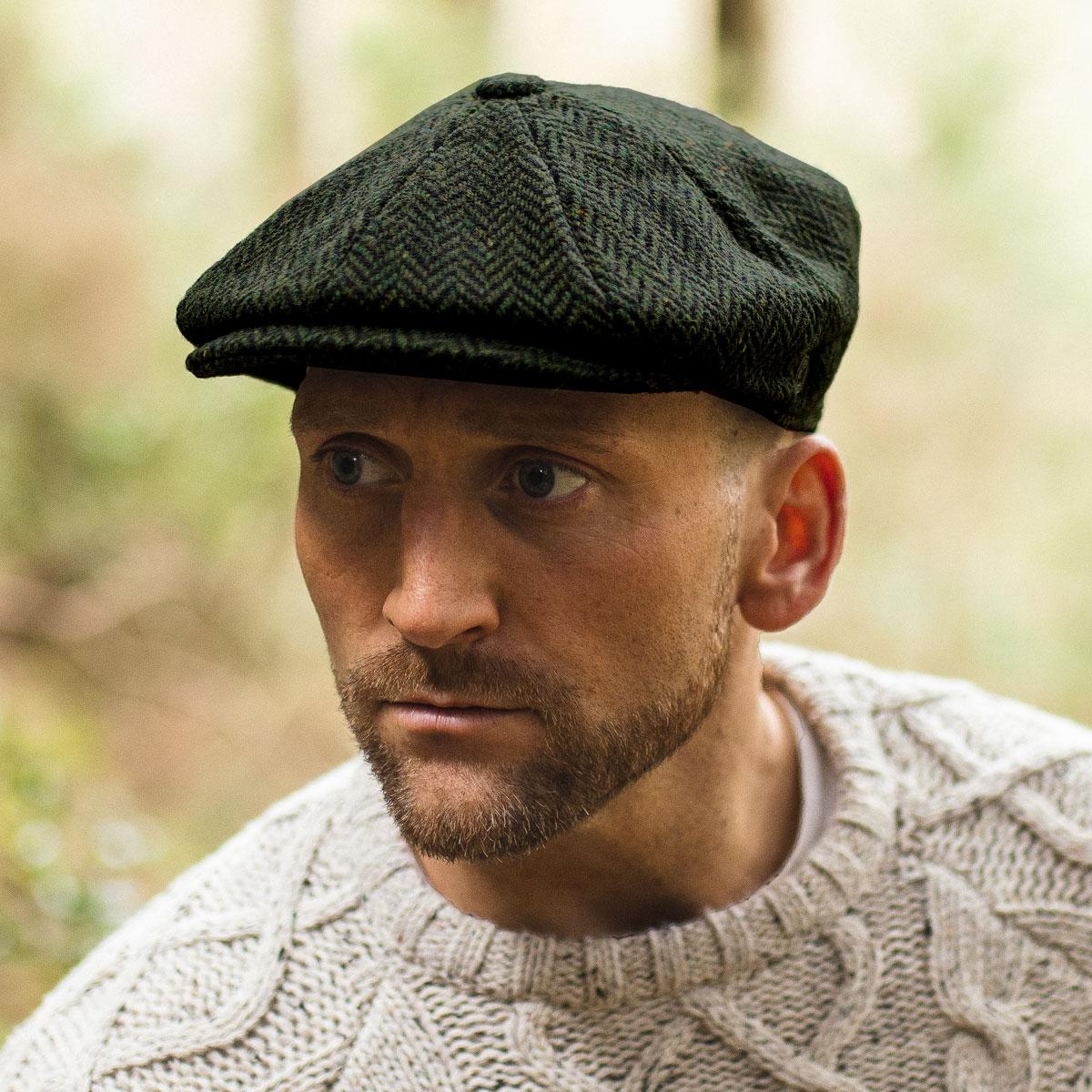 Cambridge Herringbone Wool Newsboy Cap - Image 2