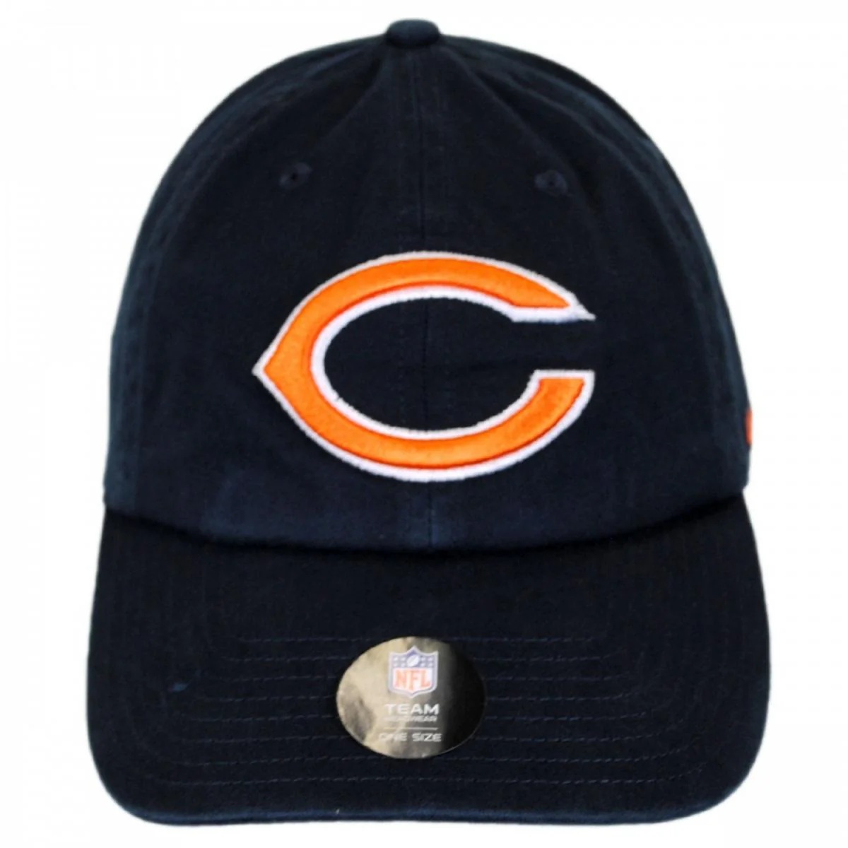 Chicago Bears NFL Clean Up Strapback Baseball Cap Dad Hat - Image 2